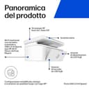 HP LaserJet M140w 7MD72F, Stampante Multifunzione Laser A4, Monocromatica, Stampa Fronte e Retro Manuale in Bianco e Nero, 20 ppm, Wi-Fi, Smart, Bianca - 3