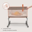 lionelo Aurora Cuna 3 en 1 hasta 9 kg, Cuna de colecho, Cama Mecedora, Ajuste de Altura e inclinación del colchón, 4 Ruedas con Freno, Colchón Ergonómico, Bolsa - 7
