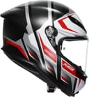 AGV K6 S Karve Casco, nero opaco/rosso/bianco, XL (61/62) - 6