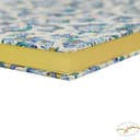 Rossi - Handgemachtes Notizbuch DIN A5 „Blaue Ranken“ aus Italien mit 160 Seiten (fadengebunden) Buntes Blankobuch unliniert - Vintage Buch mit Muster geeignet als Tagebuch, Skizzenbuch, Reisetagebuch - 6