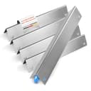 FENNEK Aromaschiene für Weber Spirit 300er Baureihe | 5er Set | 1,5 mm Edelstahl | Aromableche | Brennerabdeckungen | flavorizer Bars | Ersatzteile aus rostfreiem Edelstahl | Made in Germany - 1