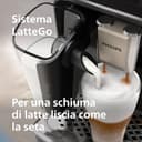 Philips Serie 5500 Macchina per Espresso Completamente Automatica-20 Caffè Caldi & Ghiaccio, Sistema LatteGo Veloce da Pulire, 40% Più Silenziosa con SilentBrew, QuickStart, Nero e Argento (EP5546/70) - 5