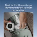 Nanit Pro 1080p HD Smart Baby Monitor and Flex Duo Stand, Featuring Split Screen and Alert Zone Function, Includes Small Breathing Band, White - 6