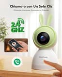 YESIMOM Baby Monitor, 360°PTZ 1080P Telecamera Wi-fi Interno per Bambini Videocamera Sorveglianza Interno per Neonato, Visione Notturna, Rilevamento Intelligente, Luce Notturna & Ninne Nanne - 7