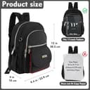 AOTIAN Nylon Lightweight Sturdy Little Casual Backpack 7 L Black - 3