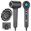 Föhn mit Diffusor, 400 Millionen Plasma Fön, Ionen Haartrockner, 110000 U/min Bürstenloser Motor Schnelles Trocknen Haarföhn, 57dB Geräuscharm Hair Dryer, Haarfön für Reise, Zuhause - 1