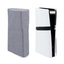 Mcbazel PS5 Pro Custodia Antipolvere, Custodia Protettiva Verticale per PS5 Pro in Tessuto di Poliestere Cationico con Ritaglio per Console Playstation 5 Pro Disc & Digital – Grigia - 1