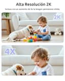 YESIMOM Sistema de Monitor para Bebé 2 en 1 con 2 Cámaras 2K: Pantalla 5" IPS, Detección Inteligente de Llanto con Alerta, 360° PTZ y Seguimiento Automático, App y WiFi - Ideal para Gemelos(Púrpura) - 3