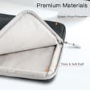 JETech Laptoptasche Hülle für 15 Zoll Notebook, Kompatibel mit MacBook Air 15 Zoll M4/M3/M2, MacBook Pro 16 Zoll M4/M3/M2/M1, Wasserdicht Stoßfest mit Laptop Sleeve (Dunkelgrau) - 4