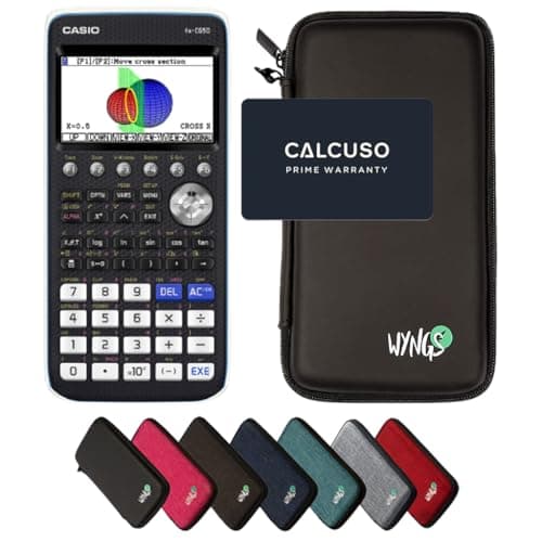 Casio fx-CG50 con Custodia Protettiva WYNGS inclusa Nero - Calcolatrice Grafica - Pacchetto Base