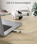 Syntech 5m Link Kabel kompatibel mit Oculus/Meta Quest 3/Quest 3S/Quest2/Pro/Pico 4 Zubehör and PC/SteamVR, USB-C-Kabel mit USB-3.0-Adapter für VR-Headset, 5 Gbit/s Datenübertragung - 3