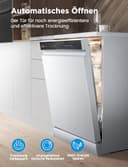 Midea SF 7.60NW14B Geschirrspüler 60cm Freistehend & Unterbaufähig, 14 Maßgedecke, 8 Programme, Spülmaschine 60 cm mit WIFI, 42 db, Hygienepflege+, Dualzone Wash, Extra Trocknen - 7