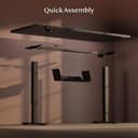 FLEXISPOT 200x80cm Escritorio Eléctrico Ajustable en Altura, Escritorio Elevable Eléctrico Standing Desk Escritorio para Computadora con Gancho, Función de Memoria, para Oficina y Dormitorio, Negro - 2