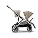 CYBEX Gold Gazelle S Pushchair, From Birth to Approx. 4 Years, Max. 22 kg (Single Mode) / 2x 22 kg (Duo Mode), All-in-1 System with 20+ Configurations, Almond Beige - 5