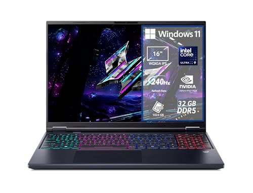acer Predator Helios Neo 16 AI PHN16-73-91XB Notebook Gaming, NVIDIA GeForce RTX 5070 8 GB GDDR7, Intel Core Ultra 9 275HX, RAM 32 GB DDR5, 1 TB SSD, Display 16" WQXGA 240 Hz DDS, Windows 11 Home