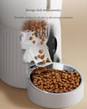 Faroro 4L Distributore Automatico Cibo Gatti, Dispenser Cibo Gatti e Cani con Ciotola in Acciaio Inox, Funzione Timer, Da 1 a 6 Pasti al Giorno - 4
