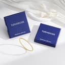 Turandoss Geschenk Muttertag für Mama, Tennisarmband Damen Gold, Elegantes 14 Karat Vergoldet Cubic Zirconia Damen Classic Gold Armreif Schmuck Geschenke für Frauen Damen Mädchen - 8