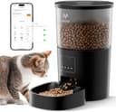 IMIPAW Automatic Cat Feeder, 5G & 2.4G WiFi Auto Dry Pet Food Dispenser with App Control, Programmable Timer, Dual Power Supply, up to 10 Meals per Day, Slow Feeder for Cats & Small Dogs - 1