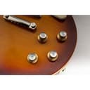 Musiclily Pro Imperial Pulgadas Tamaño Botones de Potenciómetros Reflector 2 Volumen 2 Tono Perillas Set para Guitarra Eléctrica USA Made Les Paul SG, Oro con Plata Top - 7