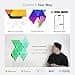 Nanoleaf Shapes Ultra Black Triangle Starter Kit, 9 Smart Light Panels LED RGBW - Modular Wi-Fi Colour Changing Wall Lights, Works with Alexa Google Assistant Apple Homekit, for Room Decor & Gaming - 6