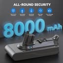 Morpilot 8000 mAh Batería con Clip para Dyson V11 y V15, Compatible con Outsize Absolute+ Animal Torque Drive Total Clean Extra, V15 Detect Absolute SV14 SV16 SV18 SV22 - 3