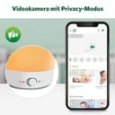 LeapFrog LF1911 Smart WiFi Baby Monitor with Video in FHD 1080P, Free App with Motion and Noise Detection, Color Night Vision, Privacy Mode, Remote Control of Rotation-Tilt Zoom - 2
