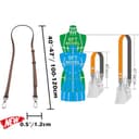 Pelle PU Borsa Tracolla In Pelle PU Cinghia Da Tasca Tracolla Per Cambiare Tracolla Per Borse Donna Ampio Colorato PP-LT-0004-011 PU-Leder Schulterriemen Taschenriemen Ve - 3