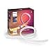 Philips Hue White and Color Ambiance Gradient Lightstrip, Striscia Led Smart, Estensione da 1 M per Kit Base da 2 Metri, Bluetooh - 1