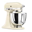 KitchenAid Küchenmaschine - Artisan - Kippbarem Food Processor - Teigknetmaschine mit 3 Zubehör und Schüssel aus Edelstahl - 4.8 L - Crème - 2