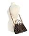 GUESS Women's Noelle Ii Luxury Satchel Shoulder Bag, Brown logo, Unit size - 5