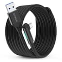 Zyber Link Cable 5M/16 FT for Quest 3S/3 & Quest 2 - High-Speed USB 3.0 to USB C for PC VR & Steam VR (Black) - 1