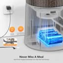 IMIPAW Automatic Cat Feeder - 2 Cats, App Control, 5G WIFI Auto Pet Feeders for Remote Feeding, Programmable 1-10 Meals, 4L Smart Timed Dog Food Dispenser, Fresh Lock Technology, Detachable Clean - 4