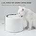 PETKIT EVERSWEET Fuente para Gatos, Acero Inoxidable, Bomba Inalámbrica, Control de App, 1.8L Bebedero Gatos/Perros, Ultrasilencioso, Filtro Triple, 3 Flujos de Agua, no es Fácil de Retener Bacterias - 6