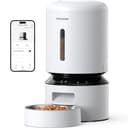 PETLIBRO Automatic Cat Feeder, Smart App Control via 5 GHz WiFi, 5L Pet Dry Food Dispenser, Timed Control, Suitable for Dogs and Cats, Portion Adjustable, Plug-in Power Supply Required, White - 1