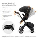 Stokke Xplory X, Ruby Red - Passeggino regolabile per il comfort del bambino e dei genitori - Imbottitura, Imbracatura e cerniera riflettente per una maggiore sicurezza - Si piega facilmente - 5