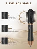 Hair Styler 6 in 1, Airstyler Haarstyler Set mit Rundbürstenföhn, Warmluftbürste, Airflow Lockenstab Automatisch, Haartrockner, Haarglätter Bürste für Glätten, Trocknen, Volumen, Locken - 5