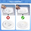 5 Stück Katzenbrunnen Filter 3.0, Ersatzfilter kompatibel mit Everweet Solo SE/Solo 2/3 Pro/3/2s Hunde Wasserfontänen, Vierfaches Filtration Haustier Wasser-Brunnen-Filter - 4