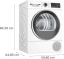 Bosch WQG235D00, Stiftung Warentest GUT (2,2)*, Serie 6, Wärmepumpentrockner 8 kg, Schneller getrocknete Wäsche, Auto Dry, Option Halbe Beladung, Sensitive Drying-System, Selbstreinigender Kondensator - 6