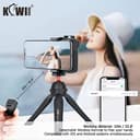 KIWIFOTOS Smartphone Hand Grip Holder Stabilizer with Wireless Remote Vlogging Video Filming Compatible with iPhone 17 16 15 14 13 12 iOS & Andriod Phones Galaxy MATE MI PIXEL Phone Width 59-85mm - 6