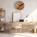 Beflourish Wanduhr Ohne Tickgeräus Holz Modern Wanduhren für Büro, Wohnzimmer, Küche, Schule Kinderzimmer (40cm) - 8