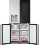 LG GMG861MBAE InstaView SLIM Multi-Door, Klasse E, 508 L, Kühlschrank mit Gefrierfach, Eis-, Crushed Ice- Wasserspender mit UVnano, Total NoFrost, Smart Inverter Kompressor, Wi-Fi, Farbe Metal Sorbet - 20