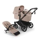 Bugaboo Donkey 6 Single Pushchair, Convertible to Double and Twin Stroller, Pram for Newborn and Toddler, Double Storage Space & Side Basket, Easy to Maneuver One Hand Steering, Desert Taupe Mélange - 1