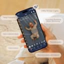 Nanit Pro Babyphone mit Kamera, Bodenständer - Baby Kamera mit 1080p Video & Audio, Schlaftrainer, WLAN, iOS/Android - Weiß - 2
