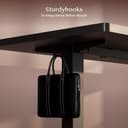 FLEXISPOT QN1 140 * 60cm Electric Height Adjustable Standing Desk Sit Stand Up Desk with Backpack Hook Memory Smart Panel, Black - 5