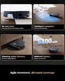 ECOVACS DEEBOT X8 PRO OMNI Robot Vacuum Cleaner with Mop, Self-Empty, 75°C Hot Water Mop Washing & 63°C Hot Air Drying, 18000Pa, AIVI 3D 3.0 AI, YIKO-GPT, for Pet Hair - 8