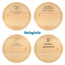 Rundes Holzbrett mit Gravur, Name + Motiv, Schneidebrett mit Saftrille, Fleischteller, Schinkenteller, Käsebrett, Vesperbrett - 4