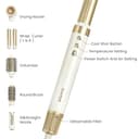 GLAMUP® Aircurler™ 6 in 1 Hot Air Styler, Upgraded Long Barrel, Round Brush, Powerful High Speed Dryer, Tight Grip, Curling Volumizing Gift Set with Travel Bag - 2