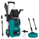 VONROC Idropulitrice V24-3 2400W 180 Bar con Regolatore di Pressione – Avvolgitubo Integrato, Tubo Alta Pressione 10 m, Pompa in Alluminio, Schiumatore e Pulitore Patio, Set Completo - 1