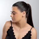 HENRYKA 925 Sterling Silver & Oyster Copper Turquoise Round Charm Necklace | Minimal Pendant | Bridesmaid Jewellery | Hypoallergenic Women's Jewellery with Gift Box - 3