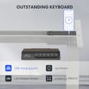 FLEXISPOT Scrivania Elettrica Regolabile in Altezza 180×80 cm con Doppio Motore e Porta USB, Piano Monoblocco da 25 mm, Gambe a 3 Sezioni, Portata 120 kg, 4 Memorie, Rilevamento Ostacoli - 4